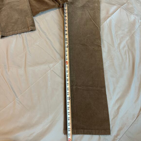 Ann Taylor Tan, Crushed Velour, Flared Leg Pants- 4 - Picture 10 of 12